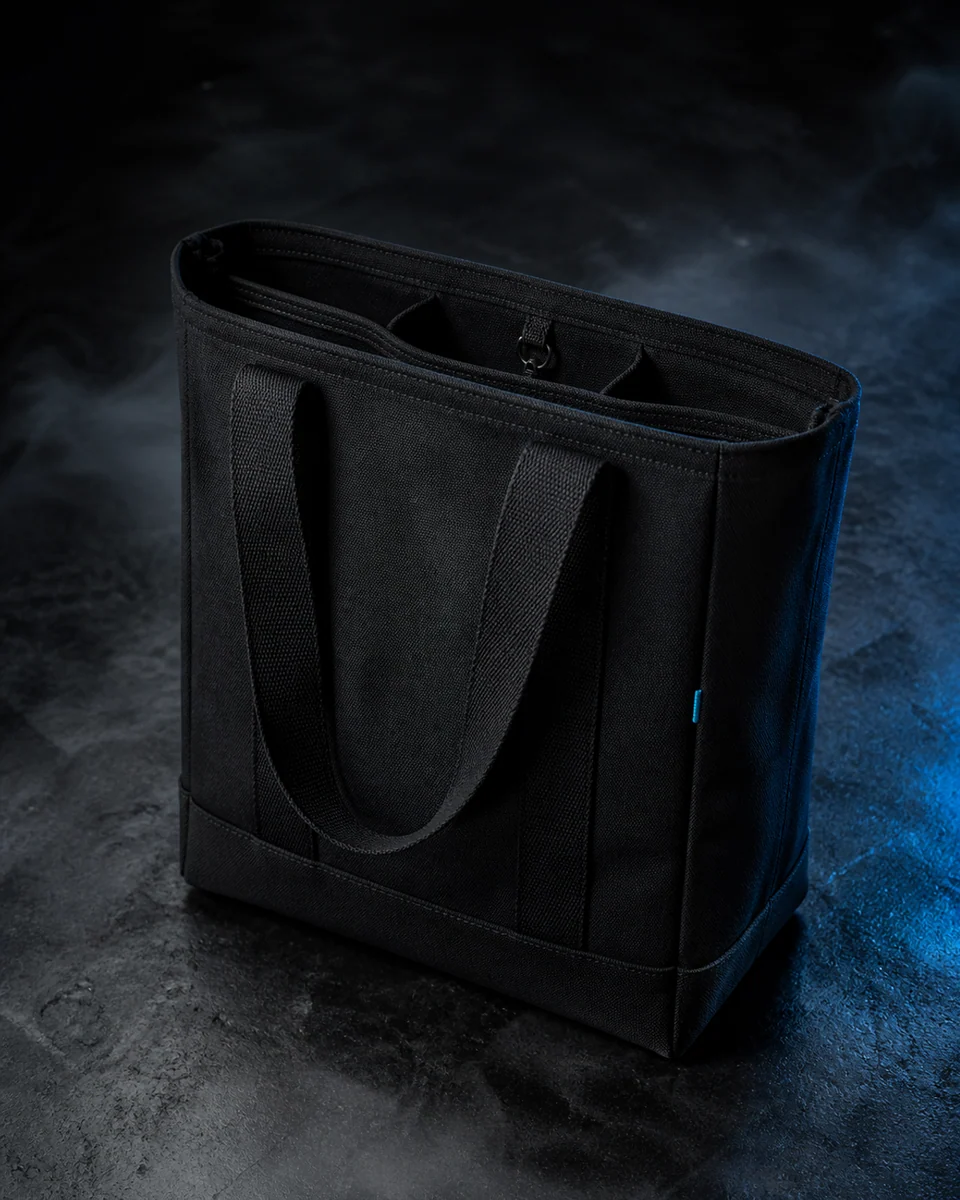 Fog Field Tote open compartments detail