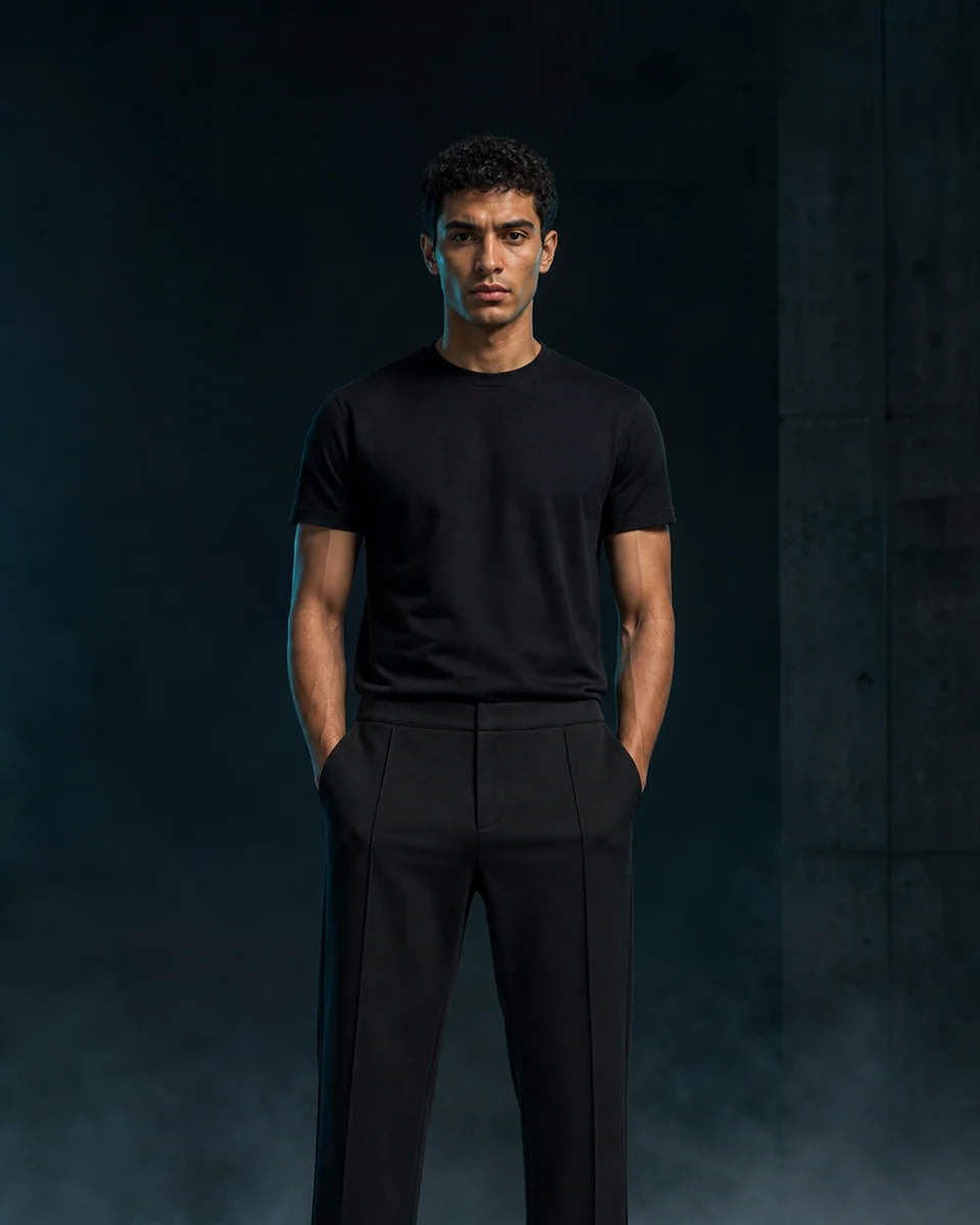 Quiet Track Pant front editorial